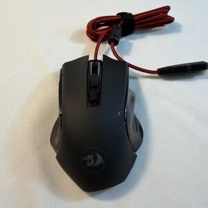 Redragon Griffin M602A-RGB Wired Optical Gaming Mouse 7200 DPI Black Red Braided